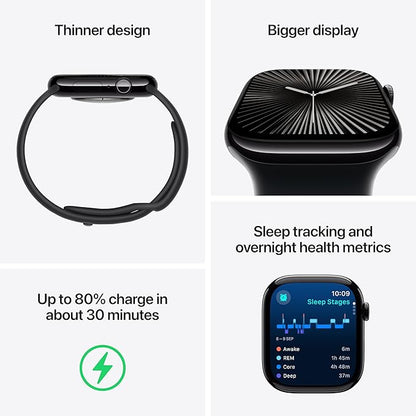 iWatch Series 10 Smartwatch 46mm GPS + Cellular Smartwatch  | Titanium Case | OLED Always-On Retina display | 1-Year Warranty | Easy 15-Day Returns | Earbuds pro 2 & Magsafe (Free Gift)