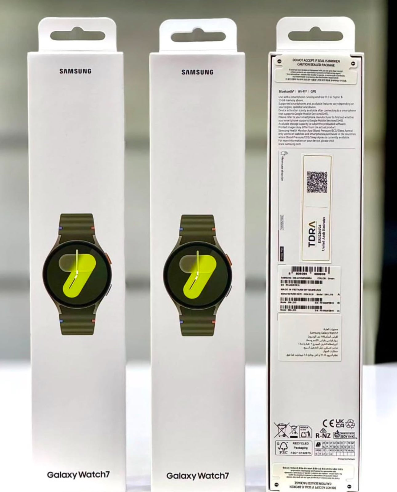 Smart Watch7 : AI-Powered (44mm, Green, BT+LTE) with 3nm Processor | Dual GPS | Sapphire Glass & Armour Aluminum | 5ATM & IP68 | HR, SpO2, BP & ECG Monitor | 1-Year Warranty | 14-Day Hassle-Free Returns + Free Earbuds Pro2 [Imported Quality]
