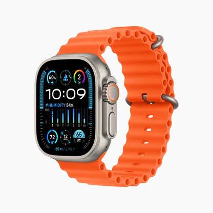 Watch Ultra 2nd Gen. Premium Quality [49mm- GPS + Cellular] Fitness Tracker, Action Button, Extra-Long Battery Life, Bright Retina Display - 1 Year Warranty | 15-Days return | Earbuds -Free Gift